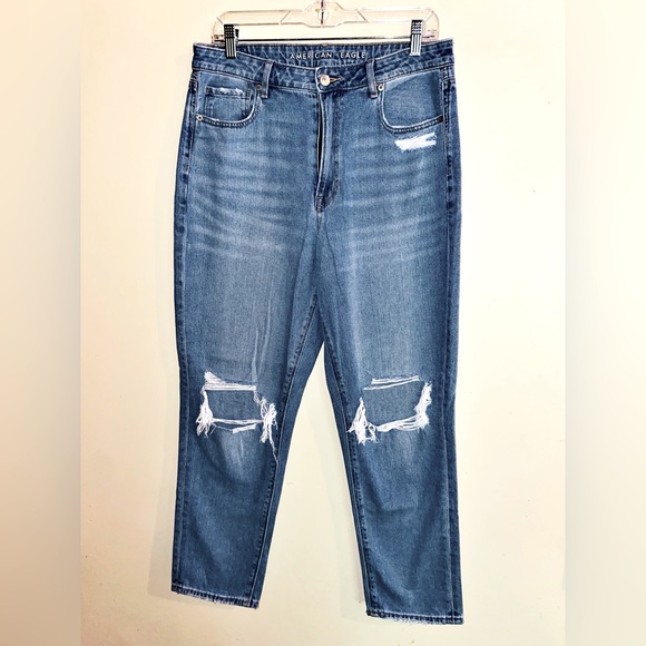 American Eagle Outfitters Denim - American Eagle Outfitters Distressed Mom Jeans Size 12